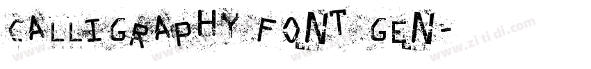 Calligraphy Font Gen字体转换